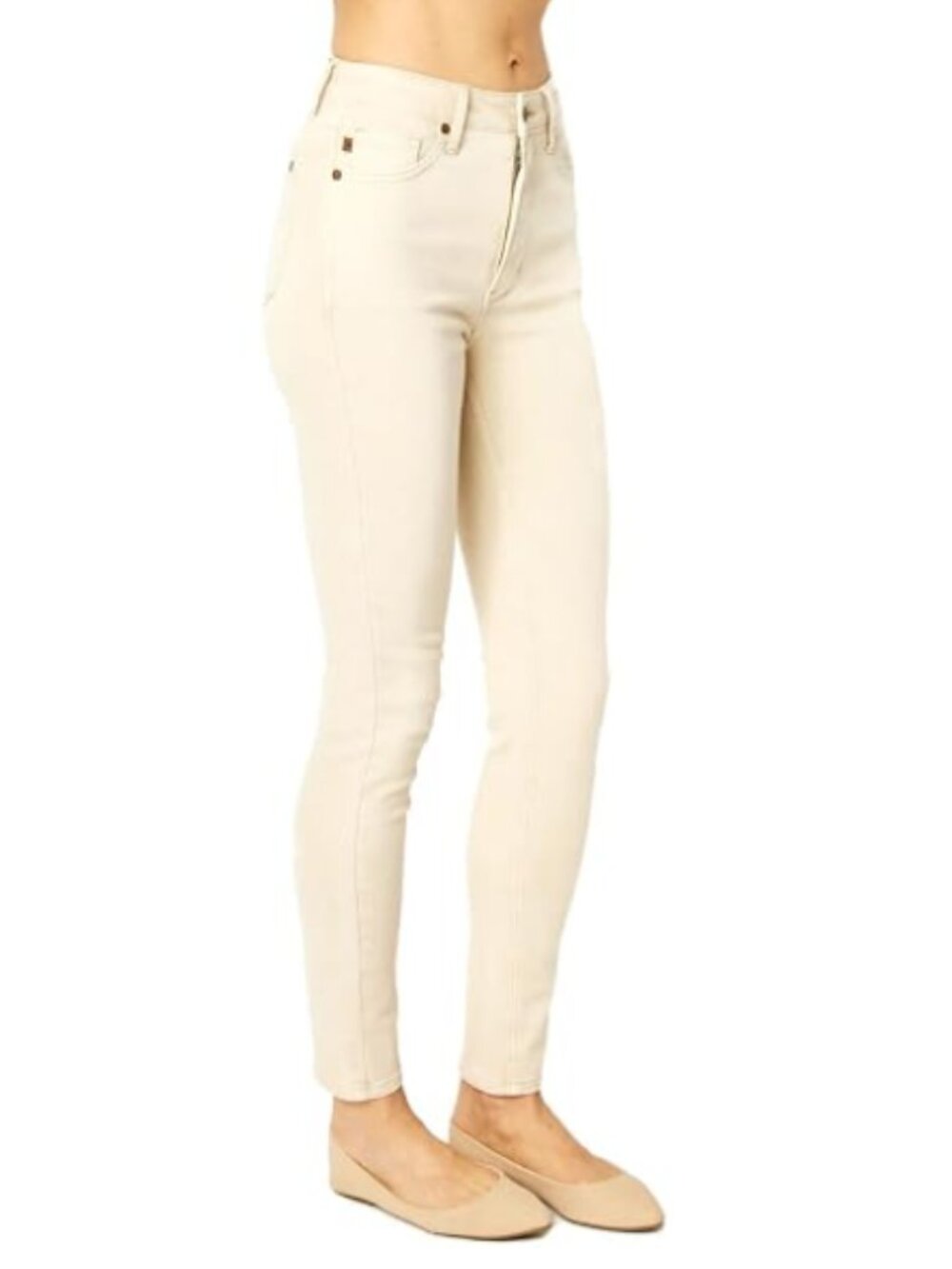 JUDY BLUE Women’s High-Waist Garment-Dyed Tummy Control Skinny Jeans (28)